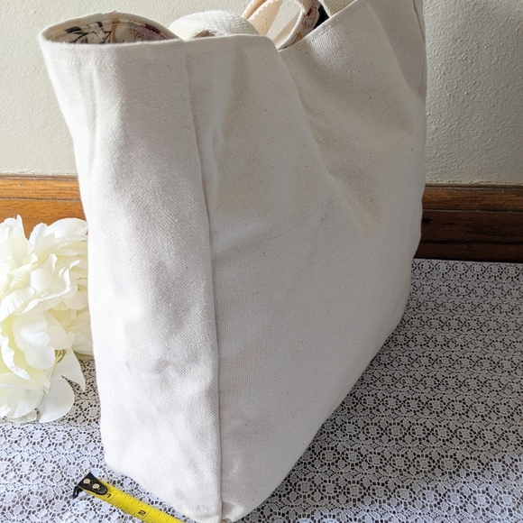 Handmade reversible summer handbag tote - Picture 5 of 8